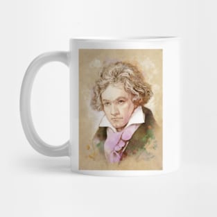 Ludwig van Beethoven im Aquarell Stil Mug